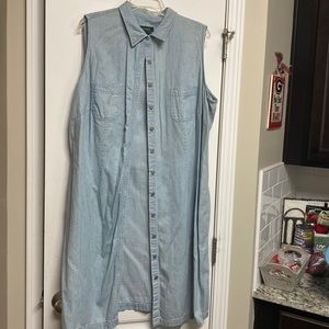Lauren Denim Sleeveless Dress